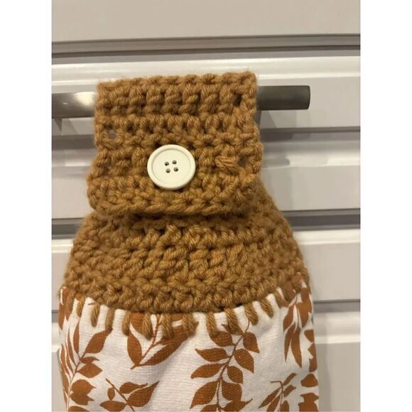 Crochet Top Kitchen Towel- Ferns - Picture 2 of 2